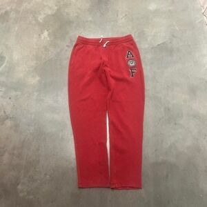 Y2K‎ Abercrombie & fitch men's embroidered distressed open leg sweatpants S